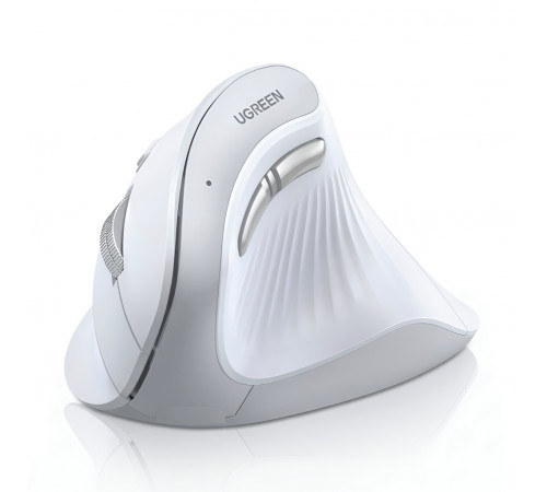 Мышь | UGREEN MU008 Ergonomic | цвет: белый | 2.4 ГГц + Bluetooth | вертикальная, бесшумная